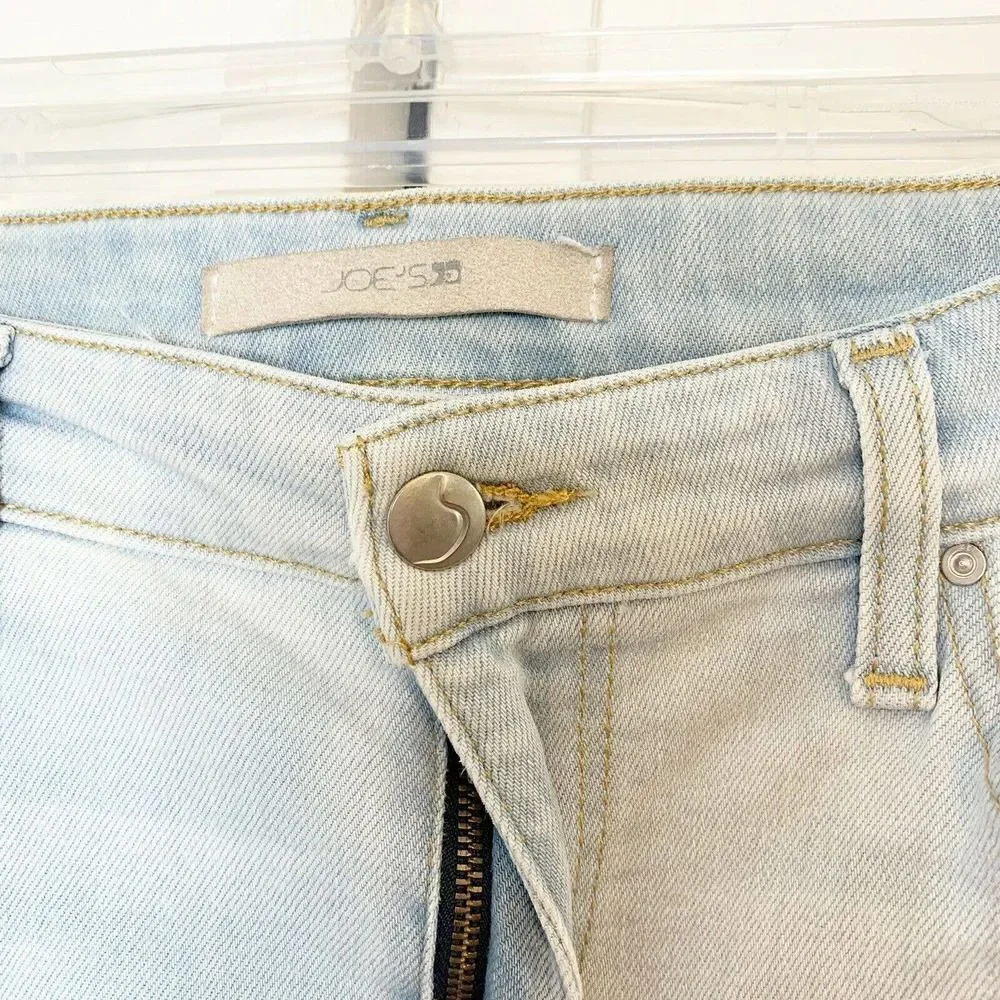 Joe’s Jeans Collector's Edition The Icon Mid Rise Skinny Crop Frayed Jeans 29